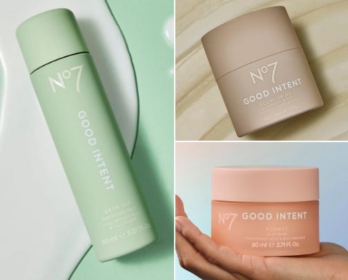 No7 Good Intent Range cover photo collage