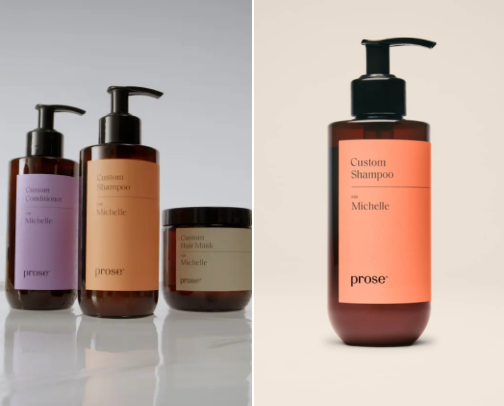 Hair care products cover photo collage