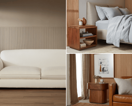 Mid-Century Modern and Minimalist Furniture cover photo collage