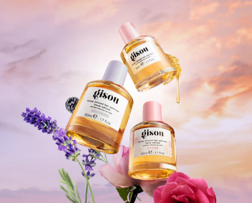 Gisou – for shiny hair 🍯 cover photo collage