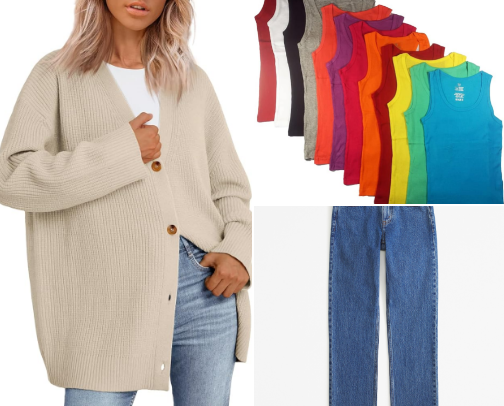 🌷 Cute & Easy Spring Outfits from Amazon (Effortless Mom Style) cover photo collage