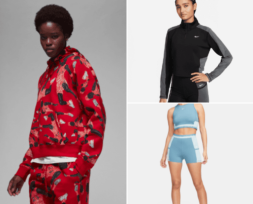 sportswear for women cover photo collage