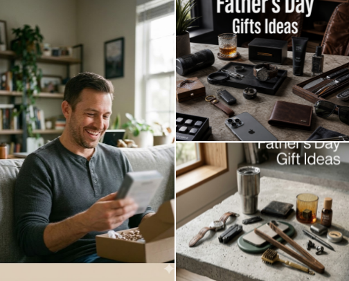 Fathers Day Gift Ideas cover photo collage