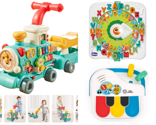 Babies Sensory and Educational Toys cover photo collage