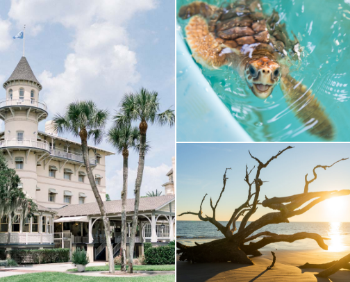 Places to go on Jekyll Island cover photo collage