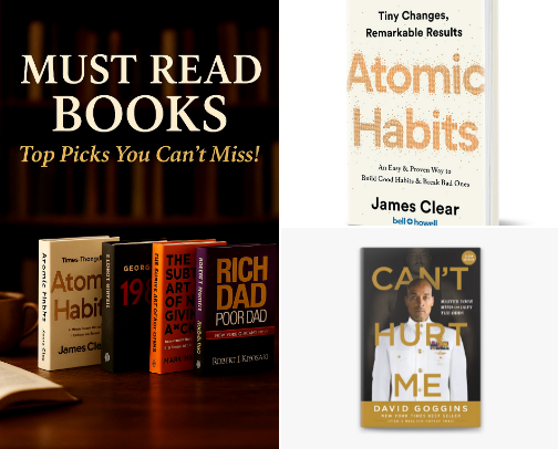 Must read books cover photo collage