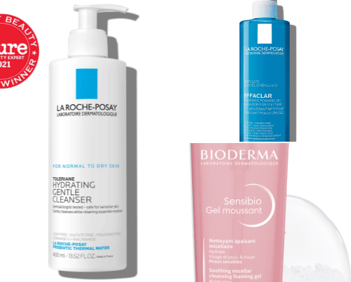 Skincare routine for acne prone skin cover photo collage