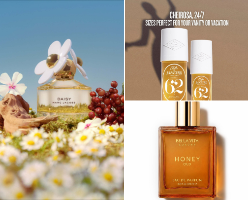 Favorite scents 🌸🌷🔥 cover photo collage