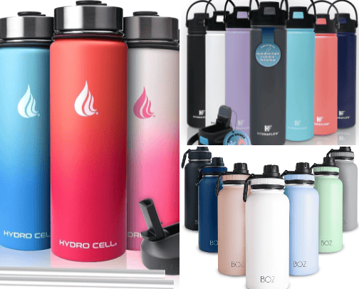 Water Bottles and Lunch Boxes cover photo collage