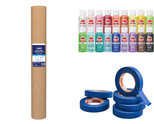 banner painting supplies!! cover photo collage