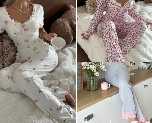 🍒💤 Shein Sleepwear That’s Too Cute to Resist! 🌸💖 cover photo collage