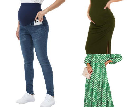 Actually Comfortable Maternity Clothes cover photo collage