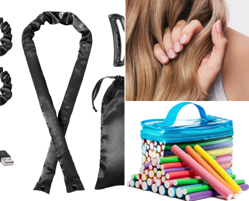 How I Finally Got Heatless Curls That Lasted Without Frying My Hair cover photo collage