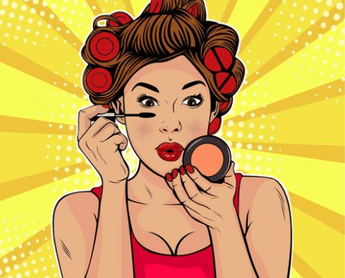 Makeup cover photo collage
