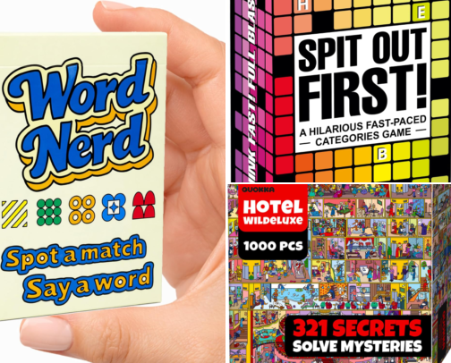 Game Night Picks for Word Nerds and Puzzle People cover photo collage