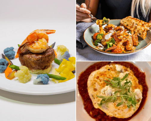 my favorite restaurants in Palm Springs & Coachella Valley California cover photo collage