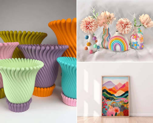 Colorful Things for Home decor cover photo collage