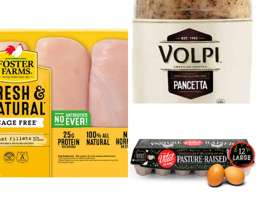 Frozen foods cover photo collage