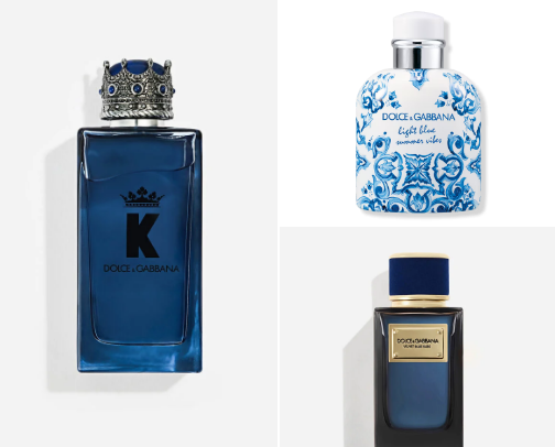 Dollce&Gabbana: Men's Luxury Perfumes cover photo collage