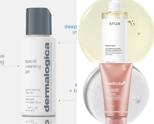 My skin care routine face edition cover photo collage