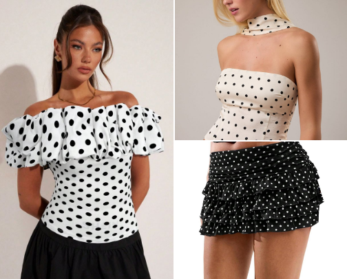 Polka Dot Fashion Finds | Tops, Dresses & Skirts 🎀 cover photo collage