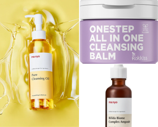 Glass skin products cover photo collage