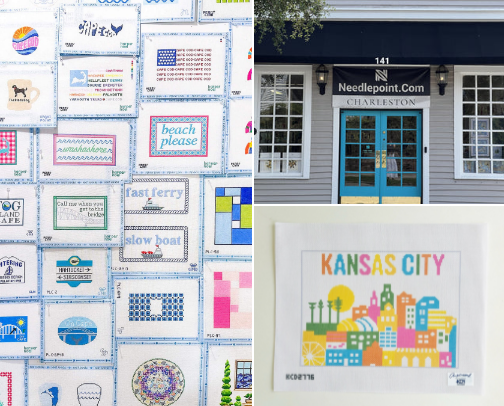Favorite Needlepoint Stores cover photo collage