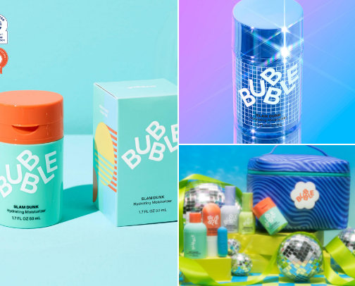 Bubble  skincare routine cover photo collage