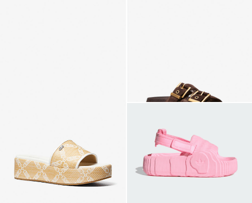 Sandals, Flats and Slides cover photo collage
