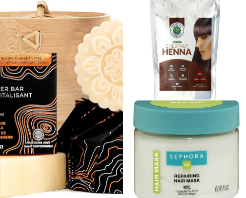 My hair care essentials cover photo collage