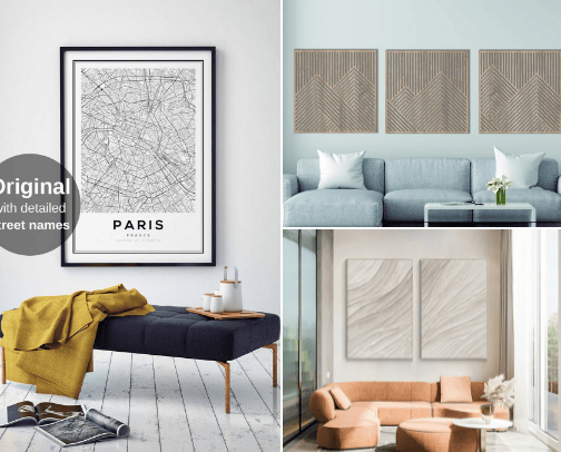 Living room design 🌿 cover photo collage