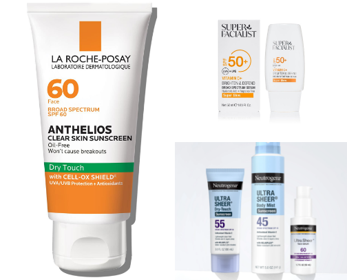 sunscreens cover photo collage