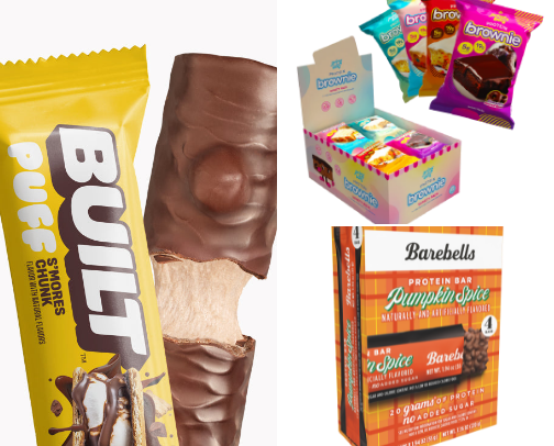My Fave Protein Snacks cover photo collage