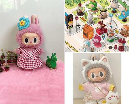 Labubu Fun & Playful cover photo collage