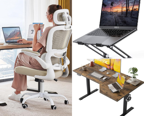 Office Essentials | Create a Comfortable & Productive Workspace cover photo collage