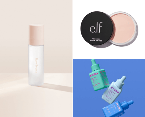 skin care products cover photo collage