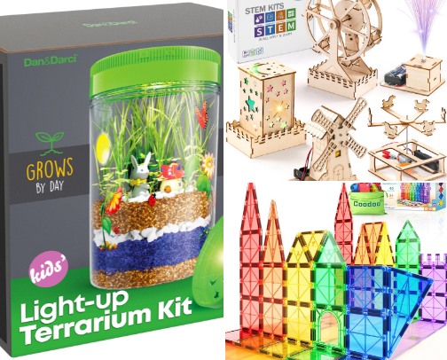 Learning toys cover photo collage