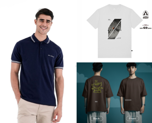 Men’s Short Sleeve T-Shirt – Soft & Breathable Fabric cover photo collage