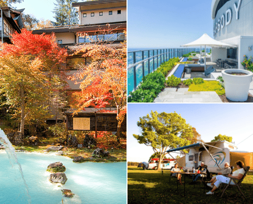 Aussie travel destinations and stays cover photo collage