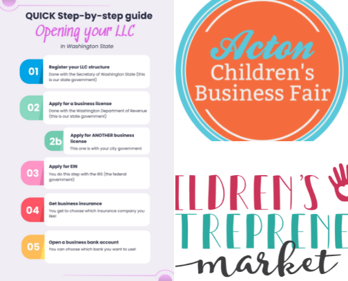 Kids business fair cover photo collage