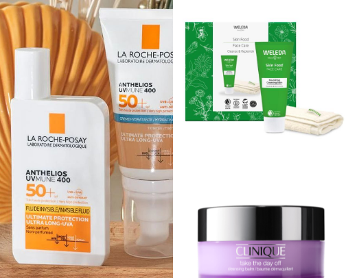 Skin care cover photo collage