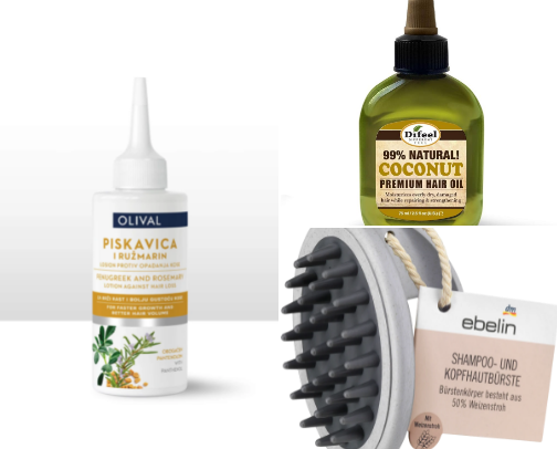 Growth hair cover photo collage