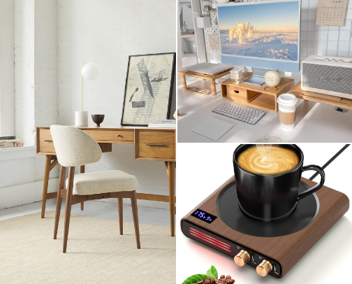 Warm and Cozy Office cover photo collage