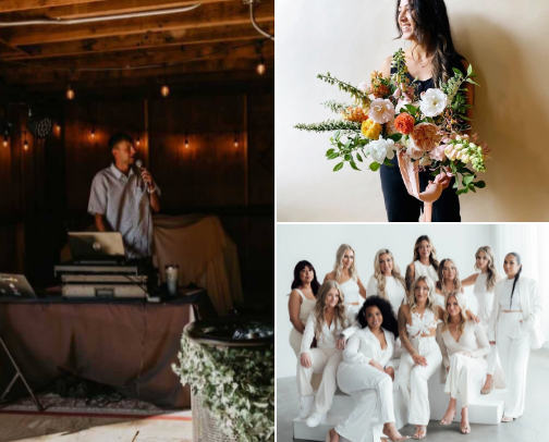 Natalie + Nick cover photo collage