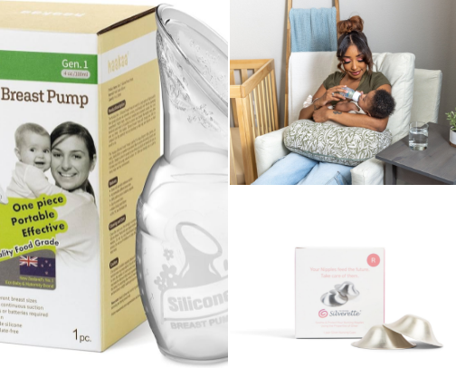 Breastfeeding made easy…easier 🤣 cover photo collage