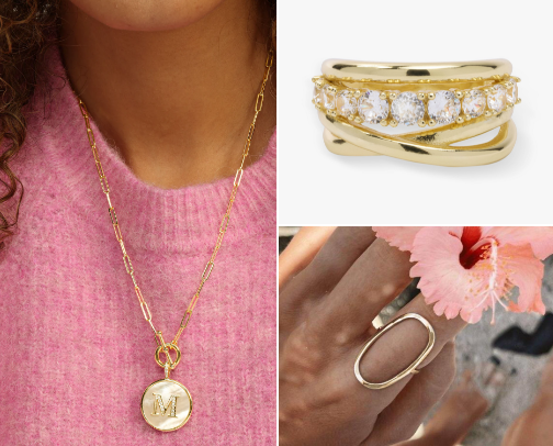 Affordable beautiful jewelry cover photo collage