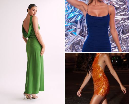 Glam Dresses For a Night Out cover photo collage