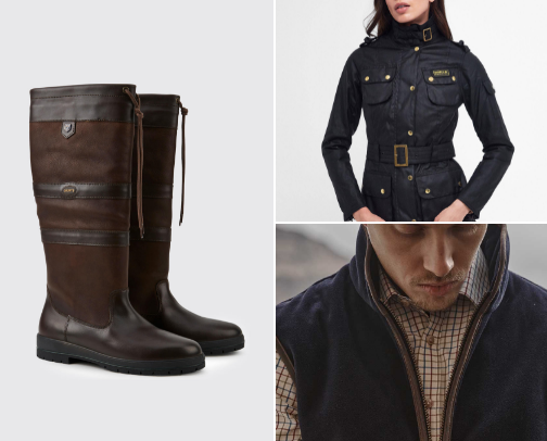 British country style cover photo collage