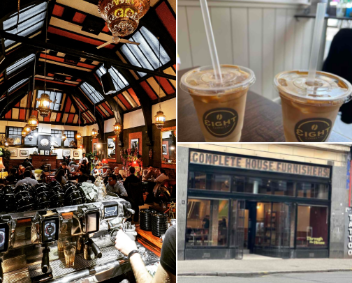 Coffee shop adventure in Glasgow cover photo collage