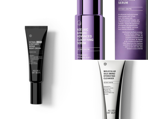 anti-aging skin care cover photo collage